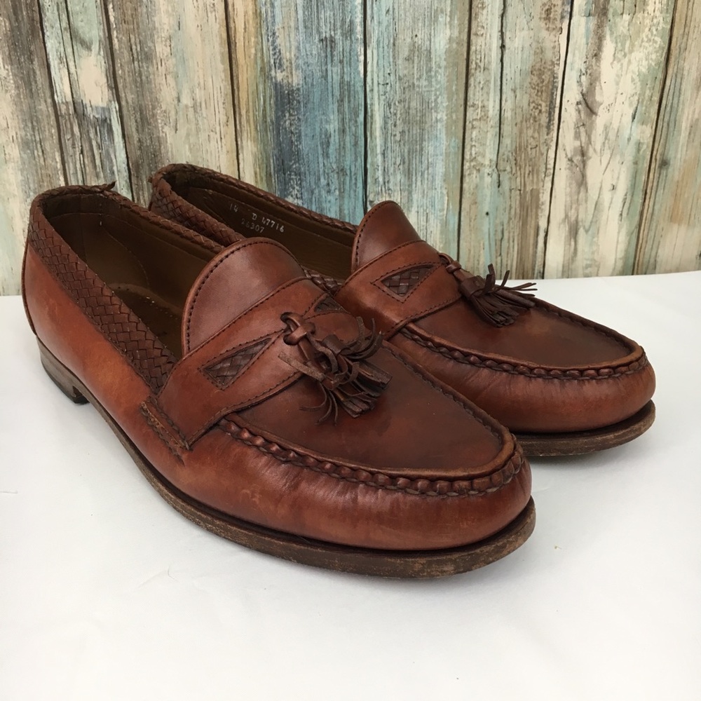 Allen Edmonds Maxfield Leather Tassel Loafer Shoes